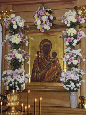 19-Эфесская икона Божией Матери. Список 1992 г. Спасо-Евфросиниевский монастырь